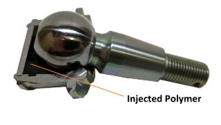 Ball Joint with Injected Polymer